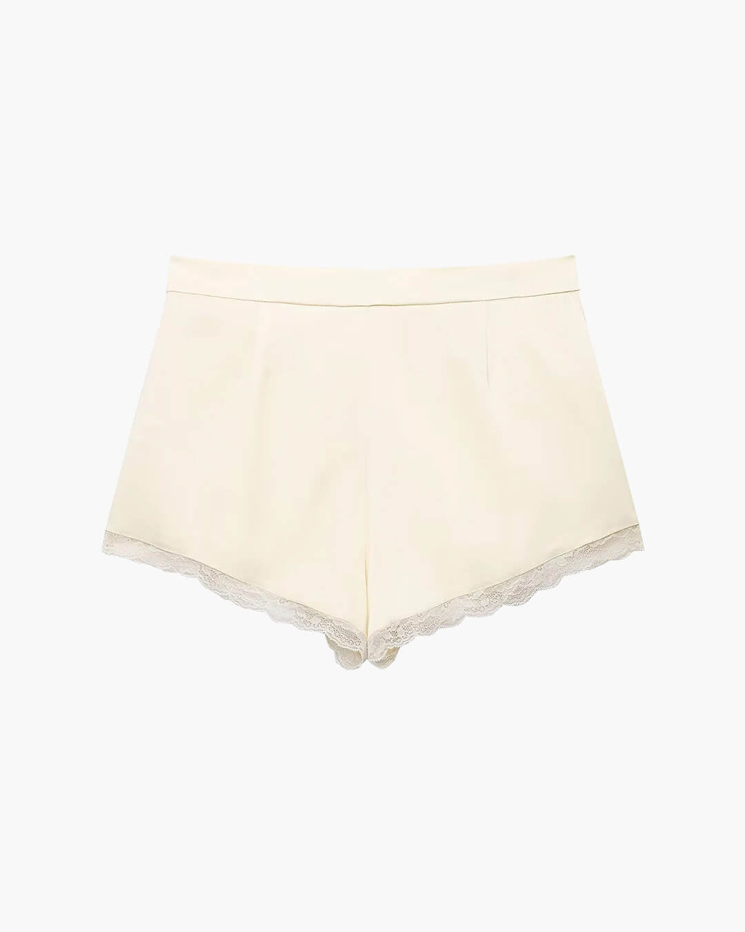 Mini-short en satin taille haute Davina
