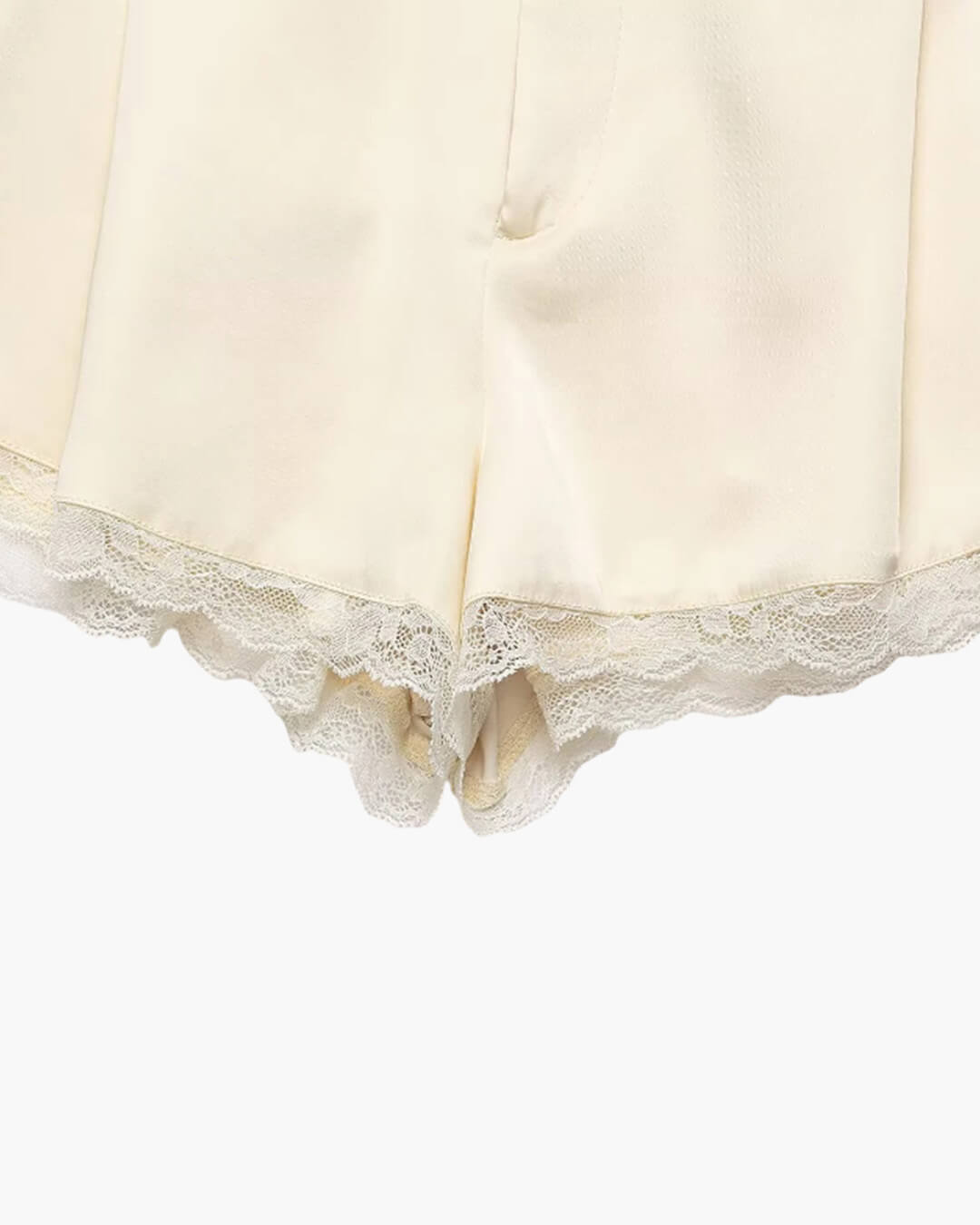 Mini-short en satin taille haute Davina