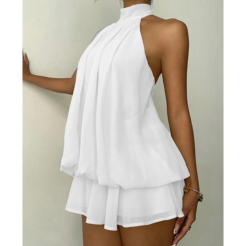 Mini-robe Eden dos nu à col dos nu