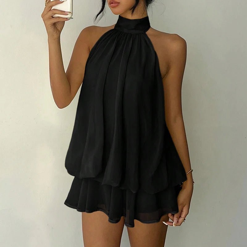 Mini-robe Eden dos nu à col dos nu