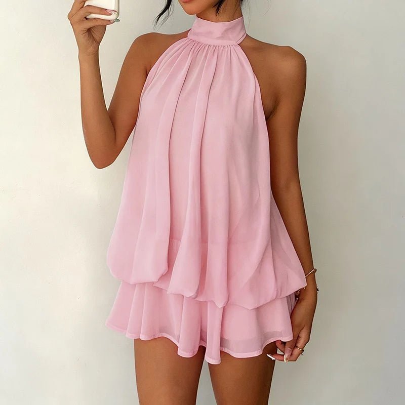 Mini-robe Eden dos nu à col dos nu
