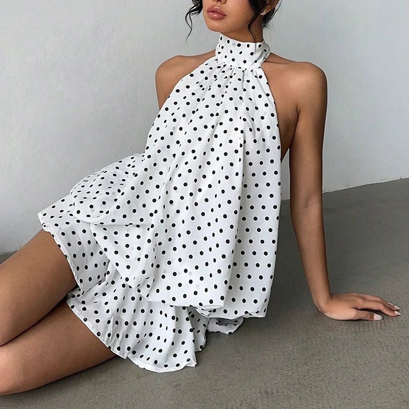 Mini-robe Eden dos nu à col dos nu