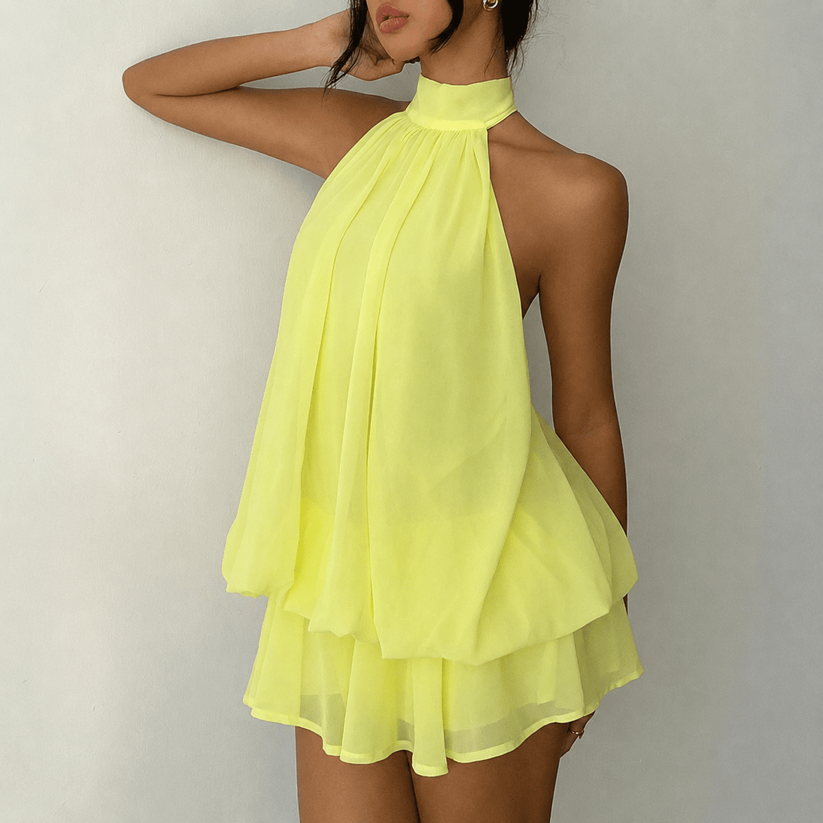 Mini-robe Eden dos nu à col dos nu