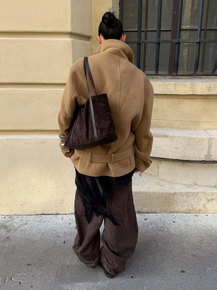 Manteau court ceinturé Elaine