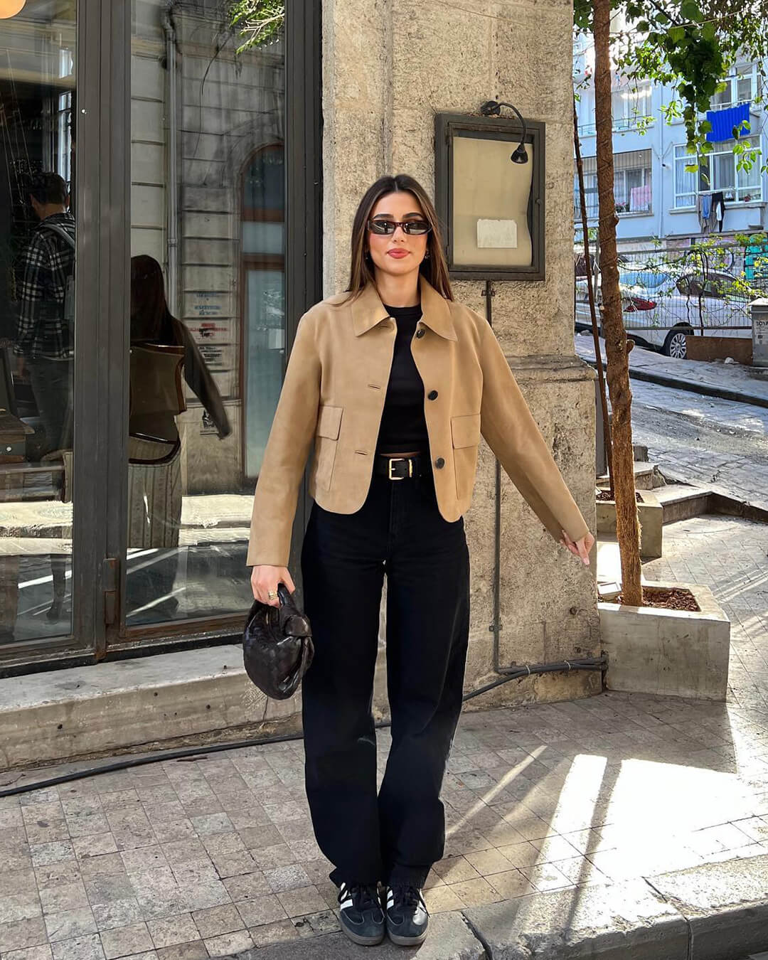 Veste en daim Elara