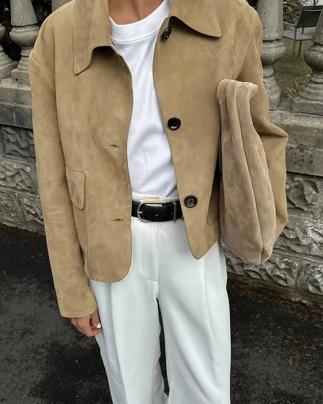 Veste en daim Elara