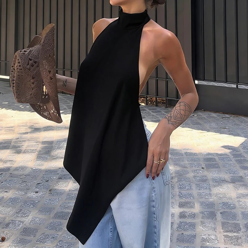 Haut dos nu ouvert dans le dos Elina