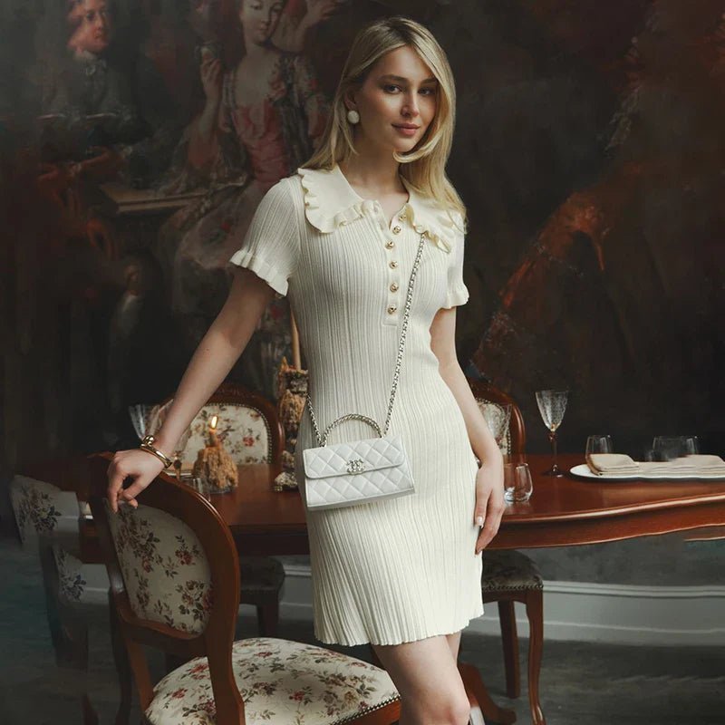 Mini-robe Ellie légère comme une plume à volants