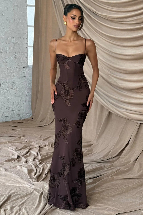 Robe Elodie à applications et à nouer dans le dos