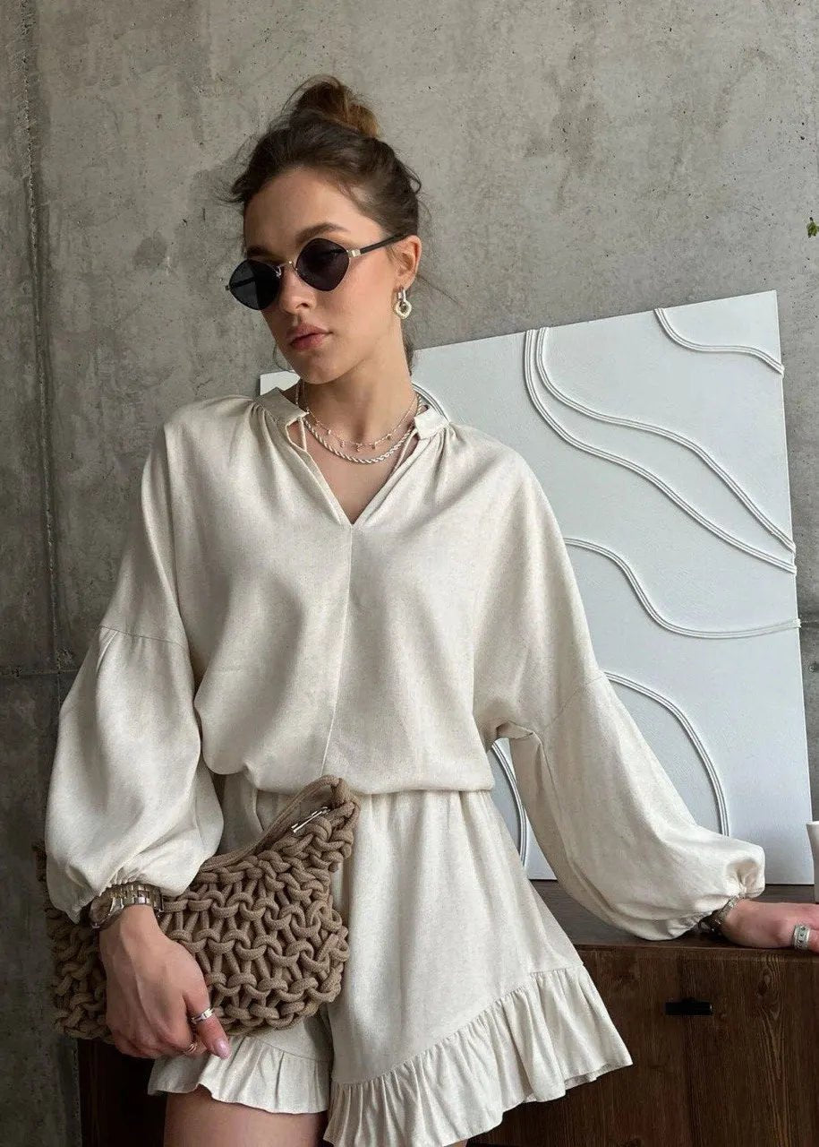Ensemble détente Emilia en coton