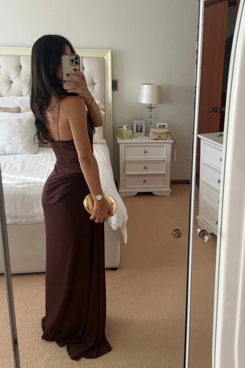 Robe longue d’été Emily en dentelle