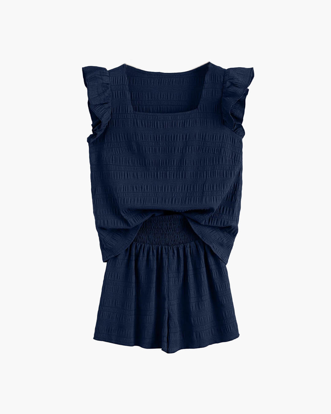 Ensemble Emily avec blouse texturée et short