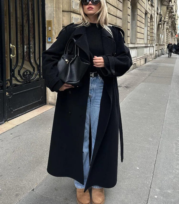 Manteau trench à lacets Emma
