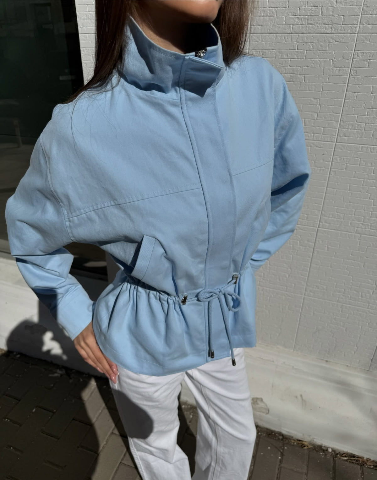 Veste Esther à col montant