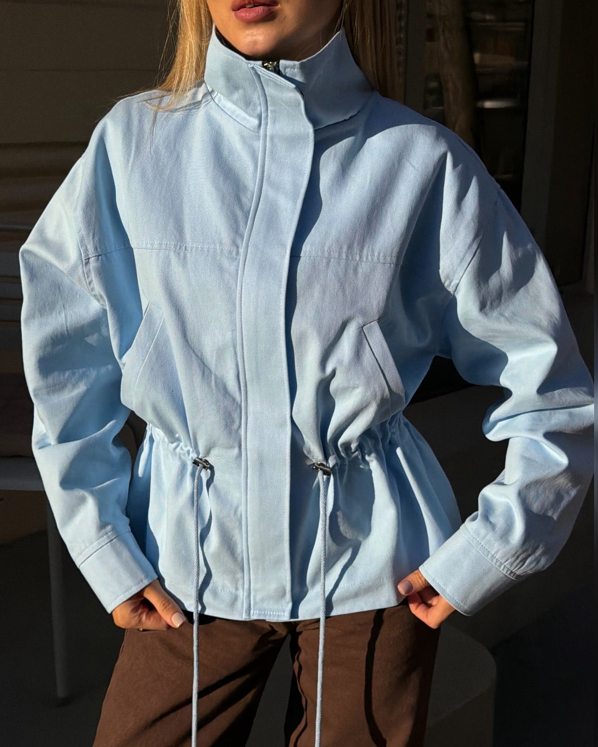 Veste Esther à col montant