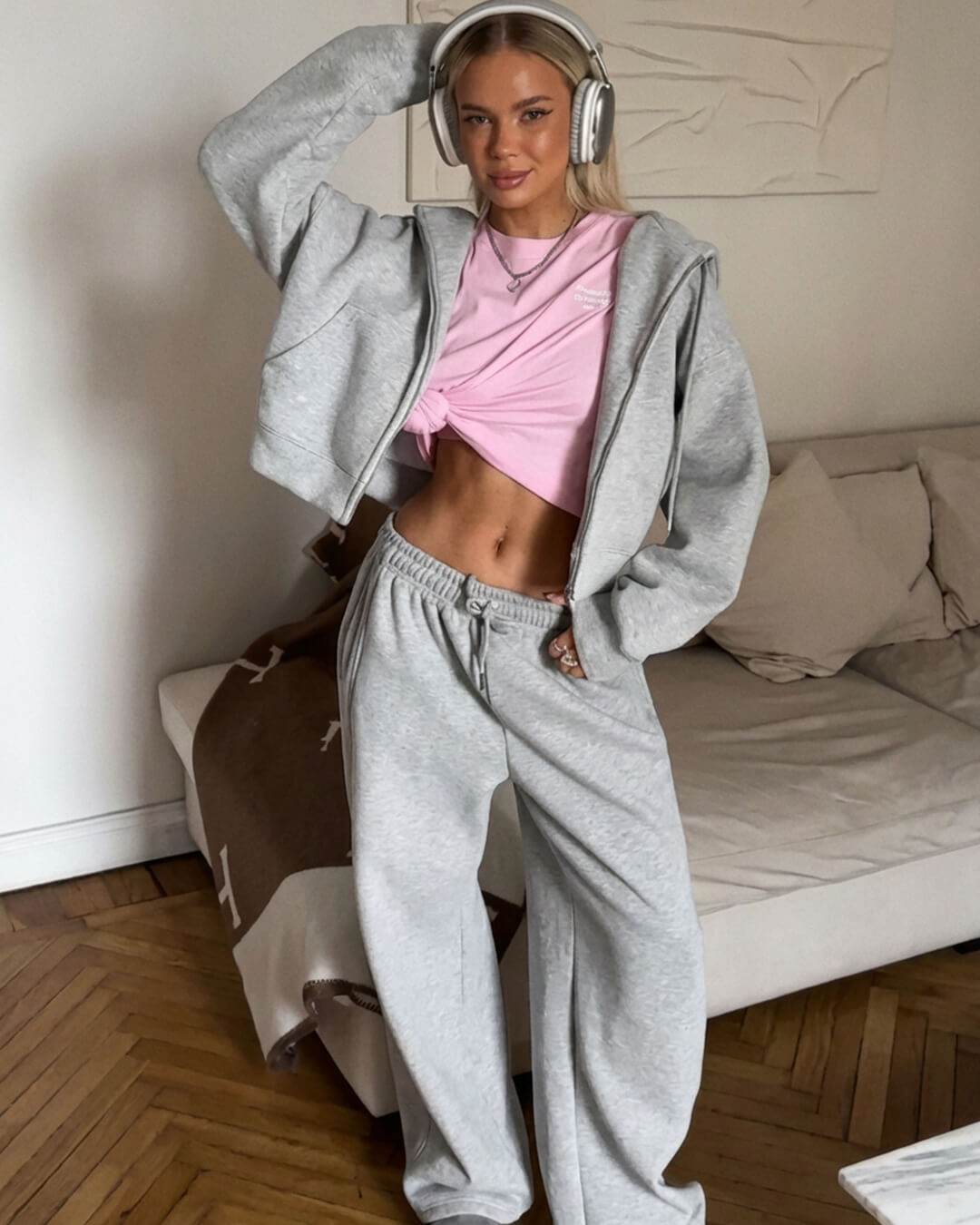 Ensemble de survêtement zippé 2 pièces Ethel