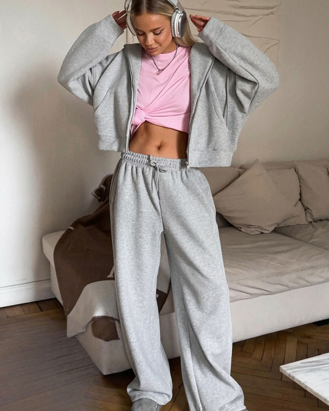 Ensemble de survêtement zippé 2 pièces Ethel