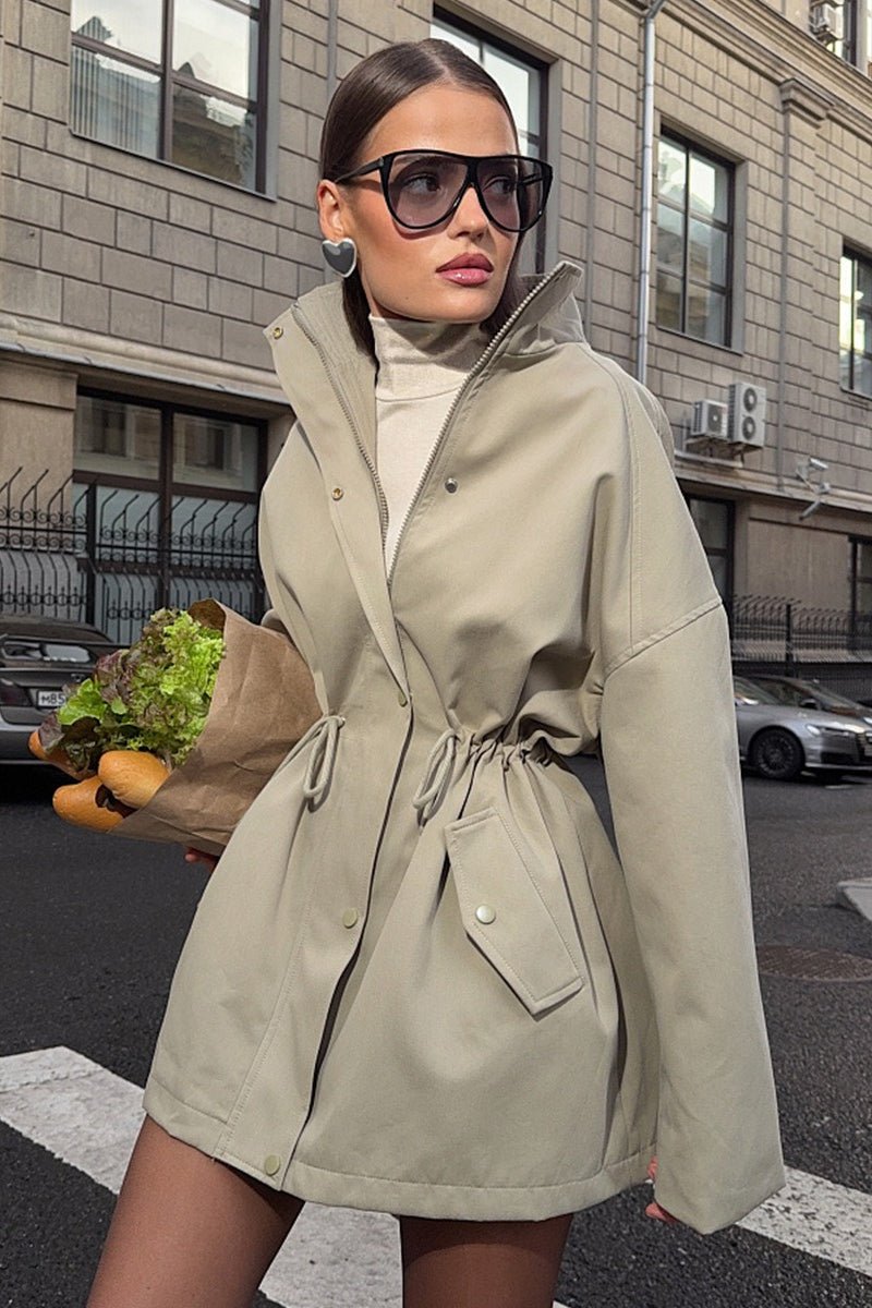 Trench-coat à cordon de serrage Eva