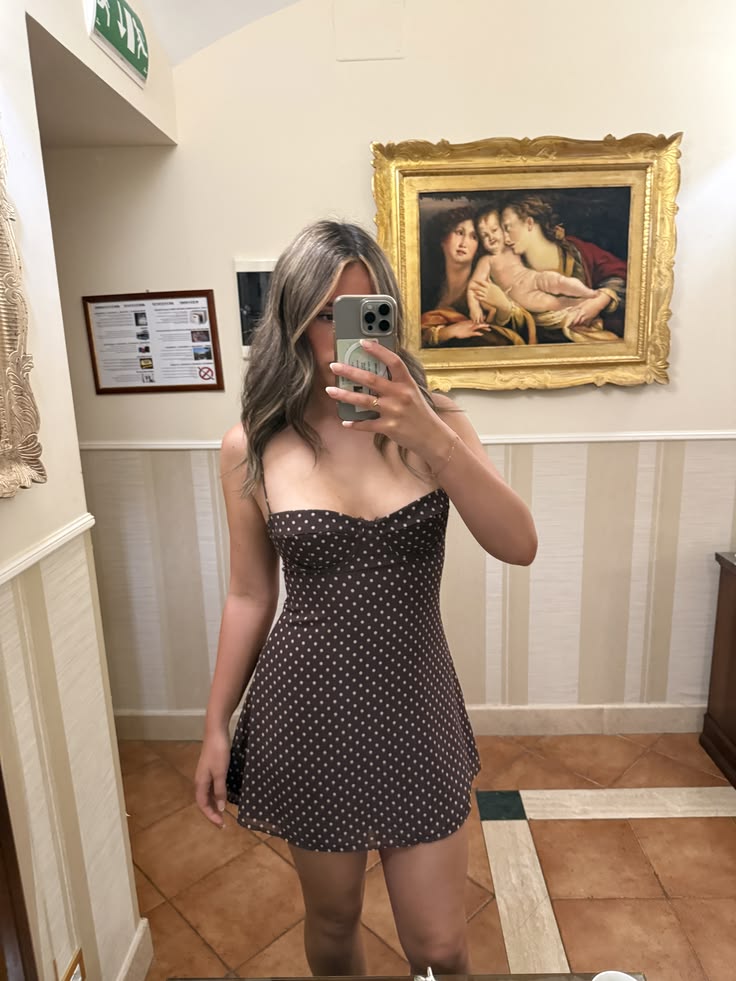 Robe courte en mesh à pois Eva
