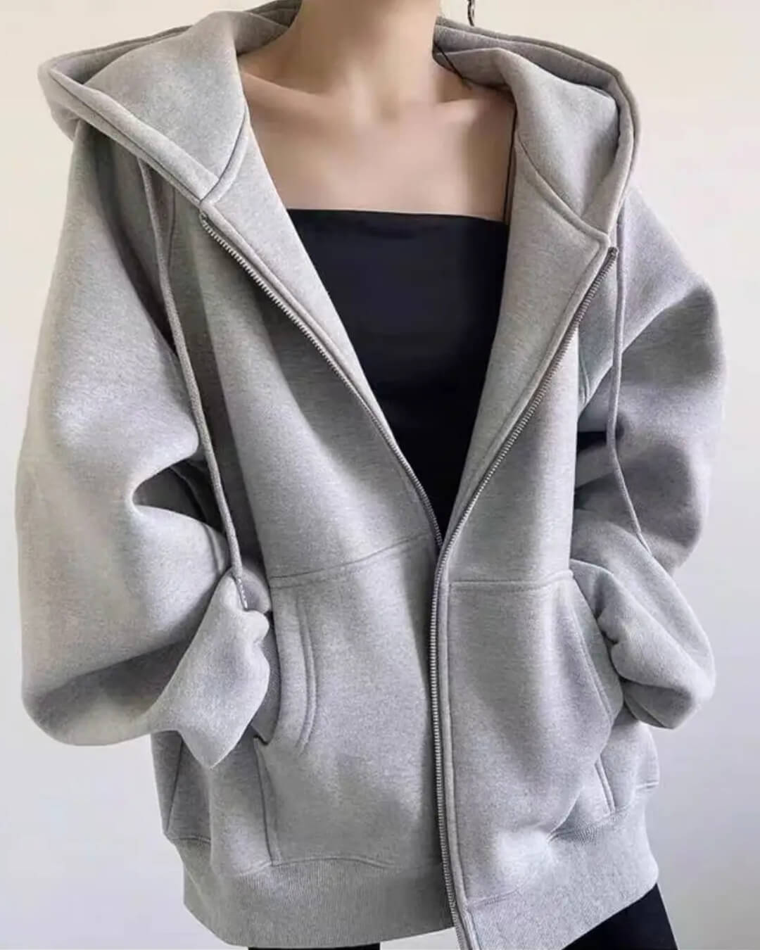 Sweat à capuche zippé Eveline