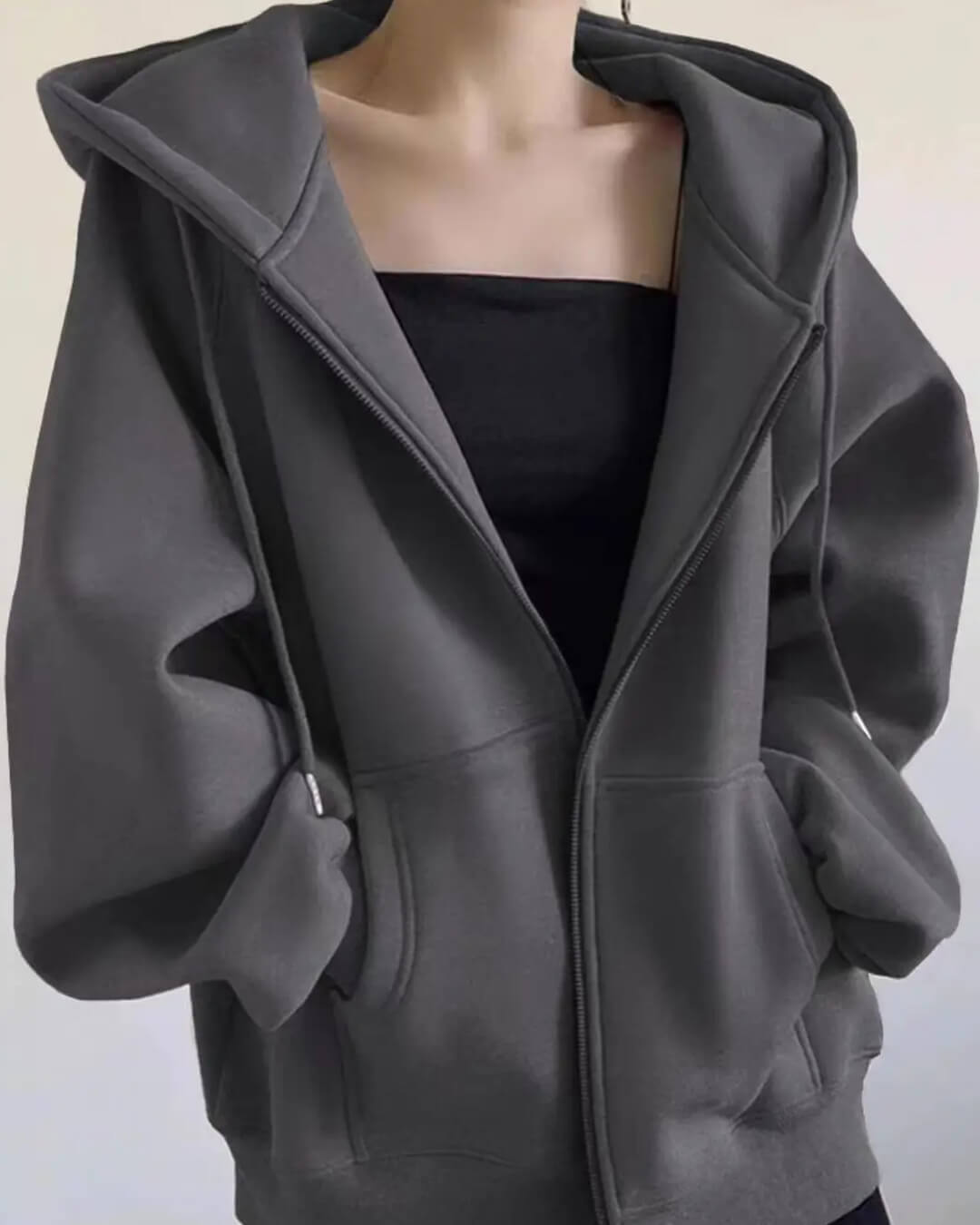 Sweat à capuche zippé Eveline