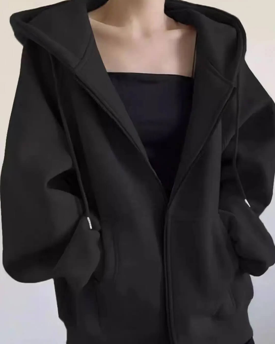 Sweat à capuche zippé Eveline