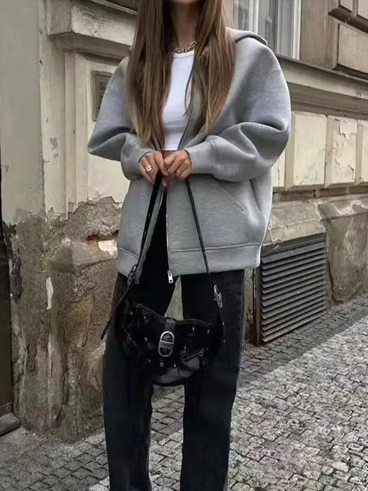 Sweat à capuche zippé Eveline