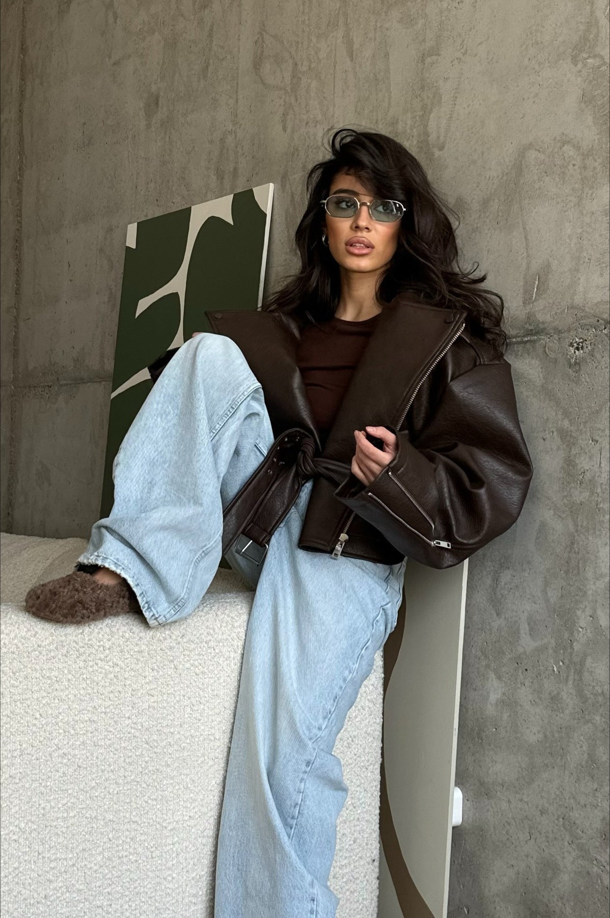 Veste Evita en cuir vegan