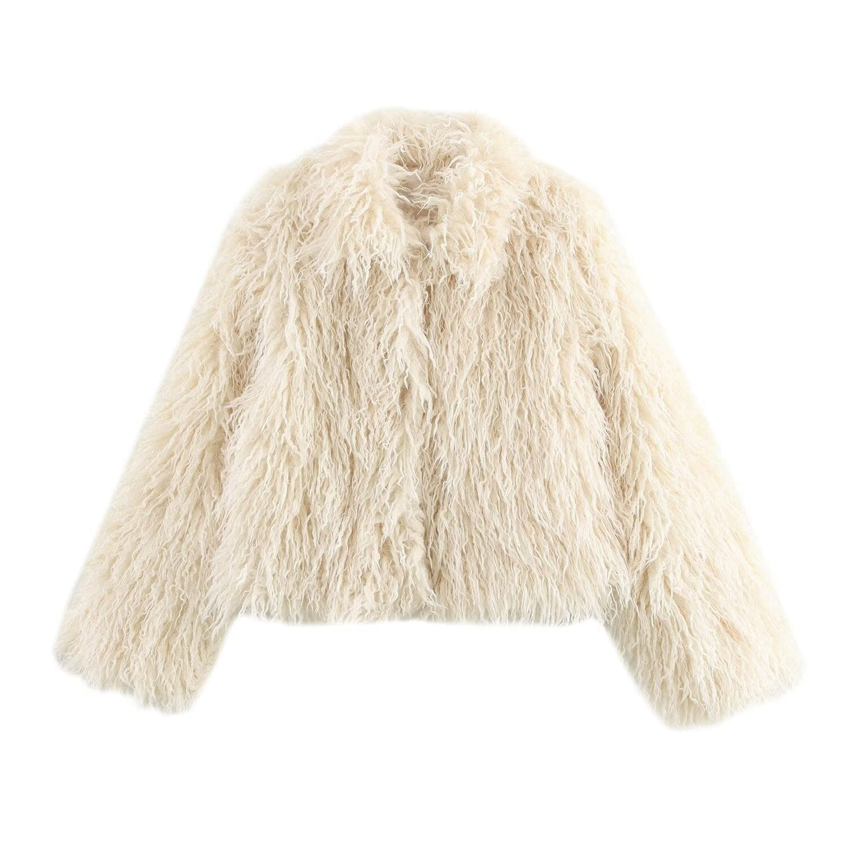 Veste duveteuse en fausse fourrure