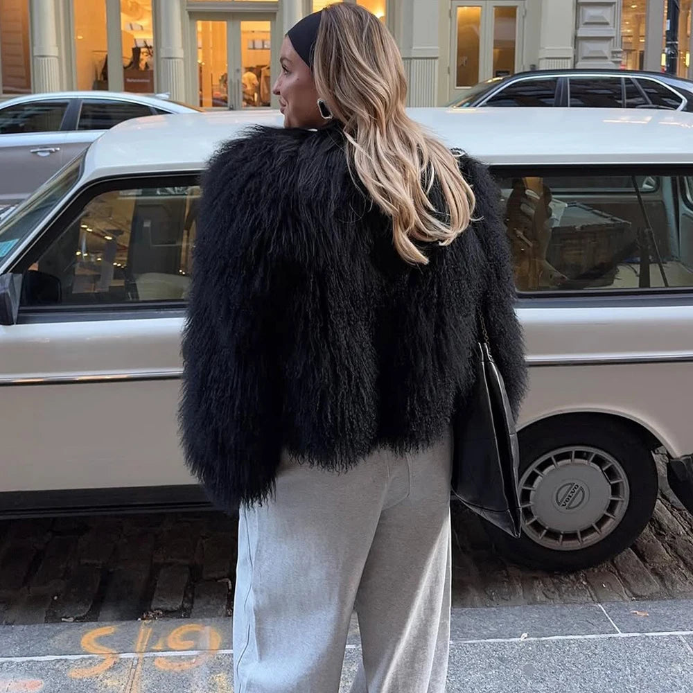 Veste en fausse fourrure