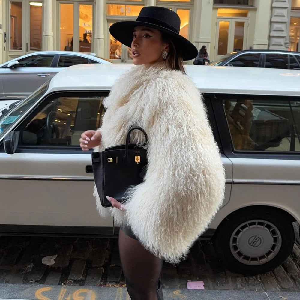 Veste en fausse fourrure