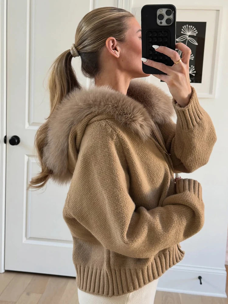 Gilet oversize en fausse fourrure