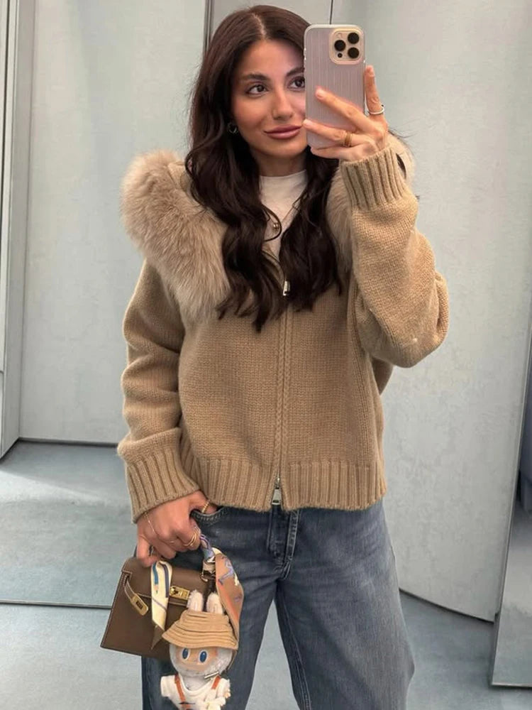 Gilet oversize en fausse fourrure