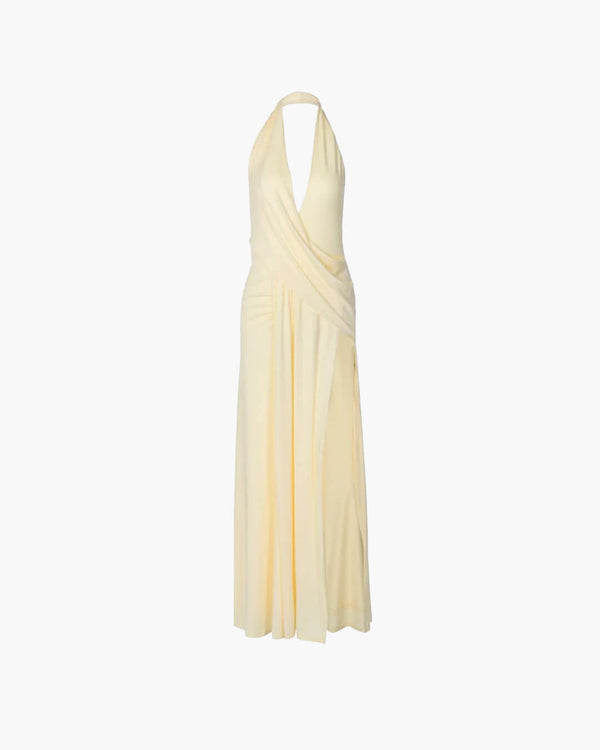 Robe longue Felicity à décolleté plongeant