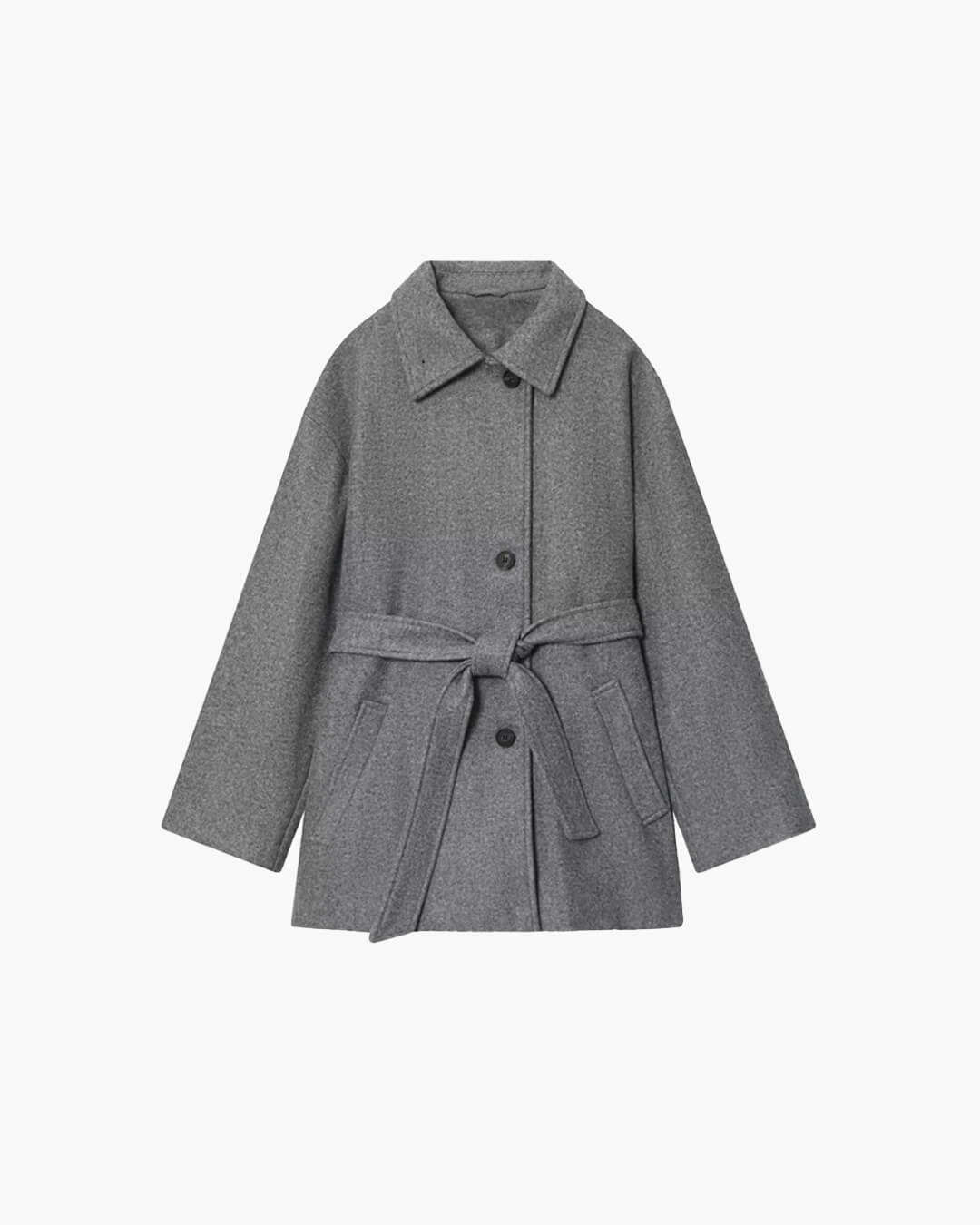 Manteau Felly en fausse laine avec ceinture