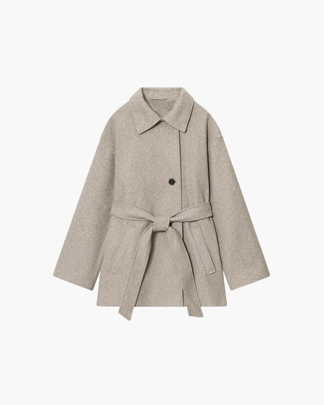 Manteau Felly en fausse laine avec ceinture