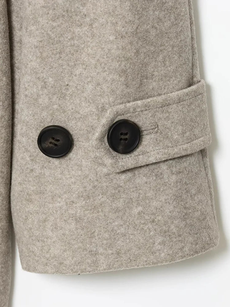 Manteau Felly en fausse laine avec ceinture