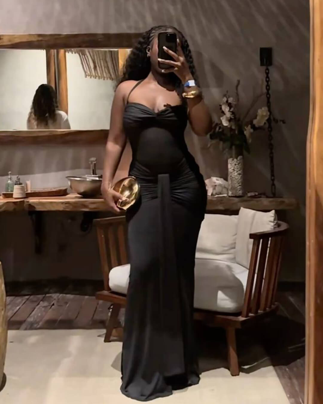 Robe maxi dos nu Fenella