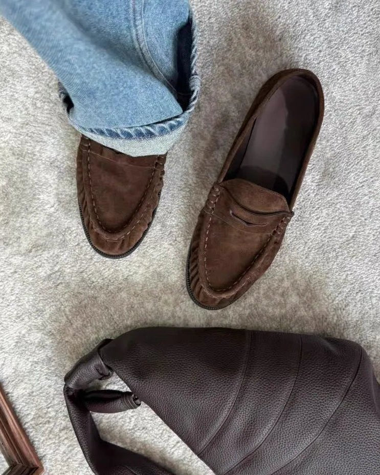 Mocassins à enfiler Fiona en similicuir