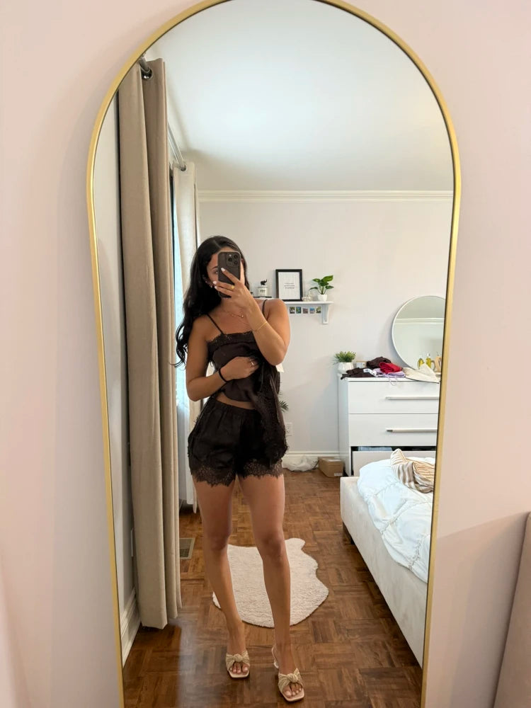 Short Fiora en satin