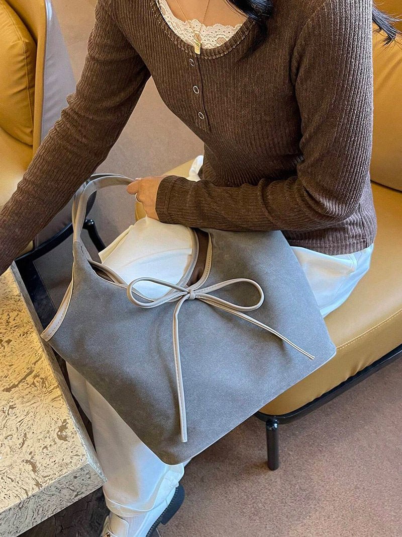 Sac à nœud en daim Florence