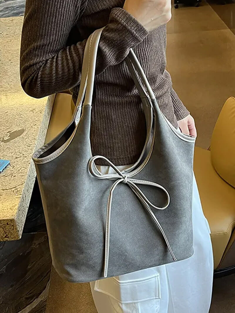 Sac à nœud en daim Florence
