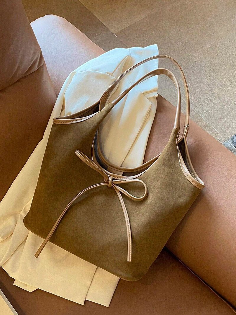 Sac à nœud en daim Florence
