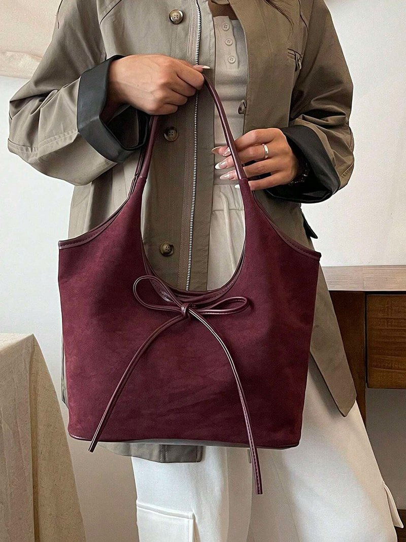 Sac à nœud en daim Florence