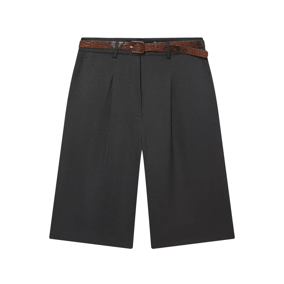 Bermuda Florentine taille haute avec ceinture