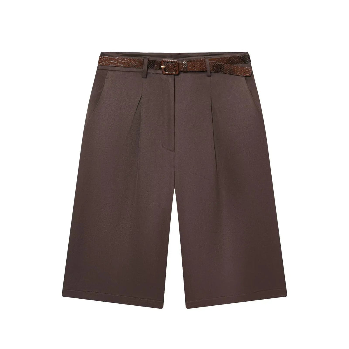 Bermuda Florentine taille haute avec ceinture