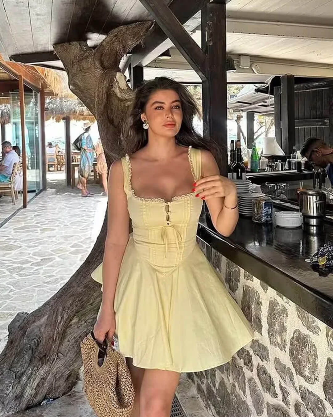 Robe courte sans manches Francine