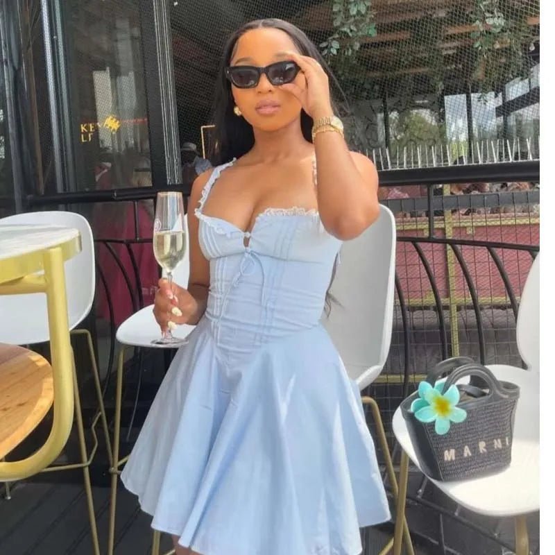 Robe courte sans manches Francine