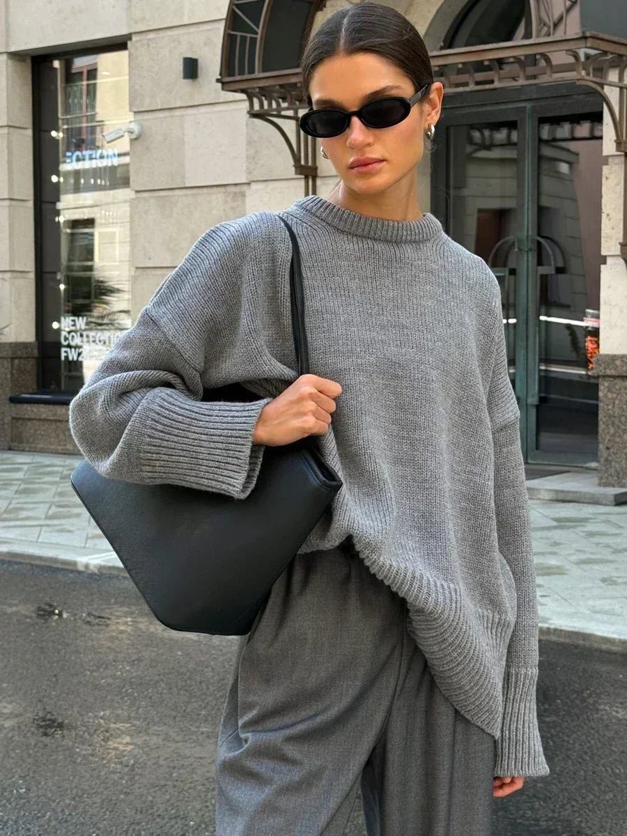 Pull en maille côtelée Georgette