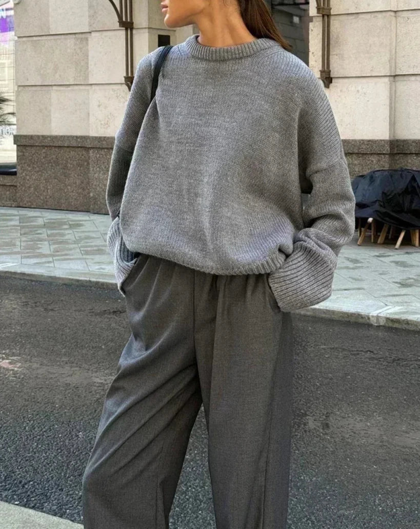 Pull en maille côtelée Georgette